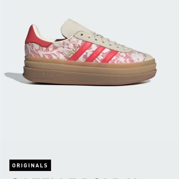 NWT Adidas Gazelle Bold x Liberty London floral sneakers size 7.5 - Picture 8 of 10